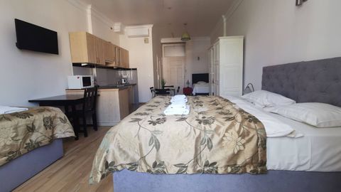 Apartament 3-osobowy z klimatyzacją z aneksem kuchennym z 1 pomieszczeniem sypialnianym