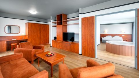 Pokój 3-osobowy Apartament prezydencki (sypialnia+salon+jacuzzi) (Skrzydło zachodnie)