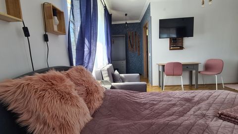 Apartament 2-osobowy na parterze Romantyczny z 1 pomieszczeniem sypialnianym (możliwa dostawka)