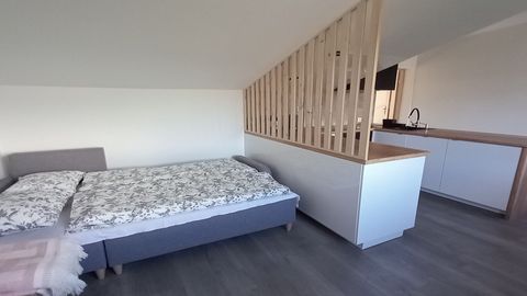 Apartament 4-osobowy z balkonem z klimatyzacją z 2 pomieszczeniami sypialnianymi (możliwa dostawka)