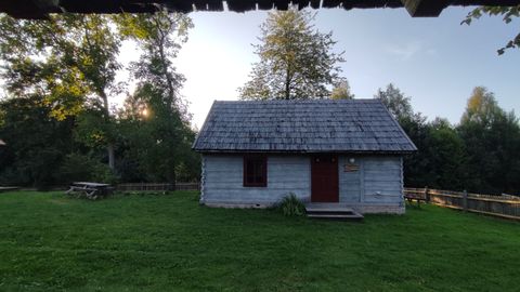 Domek drewniany 2-osobowy cały dom z widokiem na las (możliwa dostawka)
