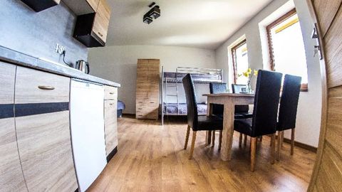 Apartament 5-osobowy na piętrze z widokiem na las z 1 pomieszczeniem sypialnianym