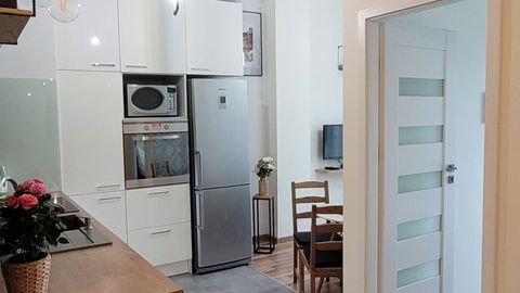 Apartament 4-osobowy z aneksem kuchennym z 2 pomieszczeniami sypialnianymi