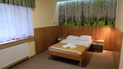 Apartament 2-osobowy z łazienką z widokiem na las z 1 pomieszczeniem sypialnianym