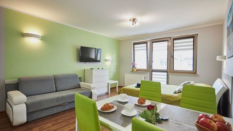 Apartament 4-osobowy Komfort z aneksem kuchennym z 1 pomieszczeniem sypialnianym