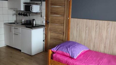 Apartament 4-osobowy z łazienką z aneksem kuchennym z 1 pomieszczeniem sypialnianym