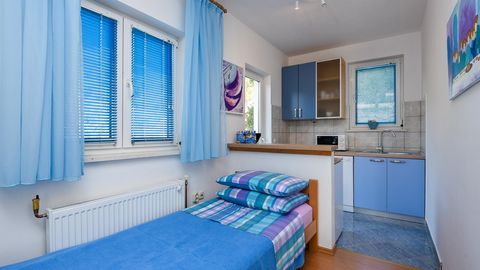 Apartament 2-osobowy z klimatyzacją z widokiem na morze z 1 pomieszczeniem sypialnianym