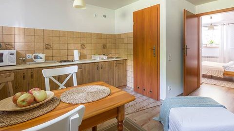 Apartament 4-osobowy z prysznicem z dostępem do ogrodu z 2 pomieszczeniami sypialnianymi