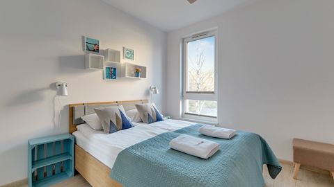Apartament 4-osobowy Komfort z balkonem z 2 pomieszczeniami sypialnianymi
