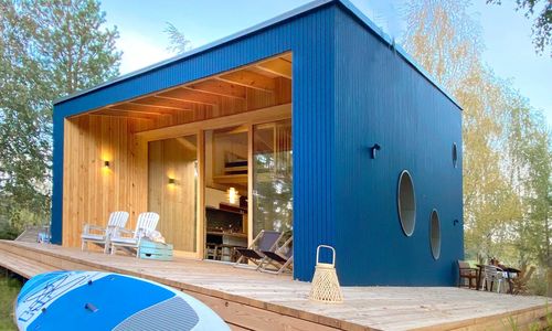 Lunette Lodge z sauną nad jeziorem (10 osób) Janówko