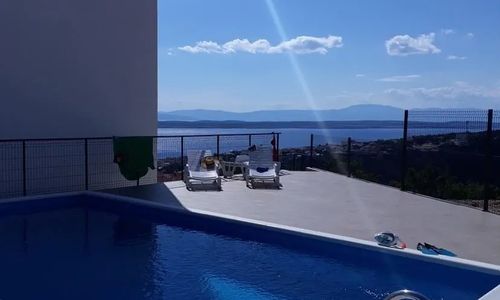 Apartmanok Tengeri Panoráma Medencével Crikvenica 
