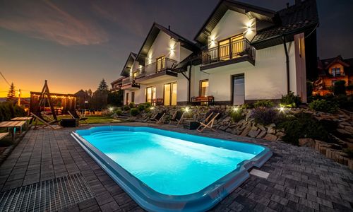 Willa Bania blisko Centrum - Basen - Widok na Babią Górę