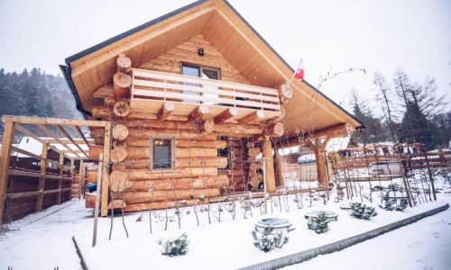 BRATNIA BYSTRE - Domy z bala z jacuzzi i sauna Baligród