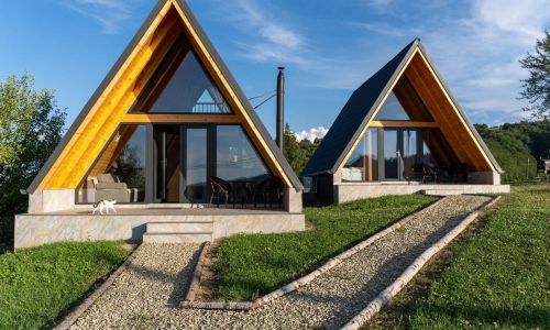Căsuțe A-frame Green Hill Popas Poiana Mărului
