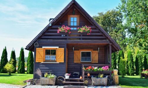 Leśny Zakątek Uroczysko -Domek Alpejski z balią 