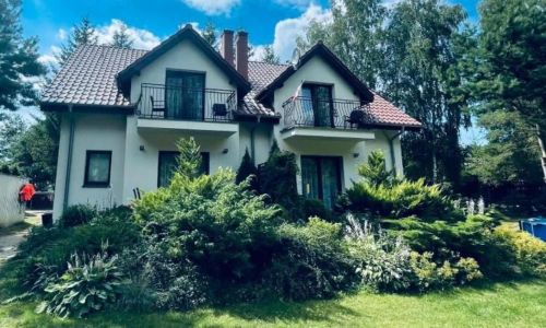 Dom nad jeziorem Mazury pomost segment 1 Kozin