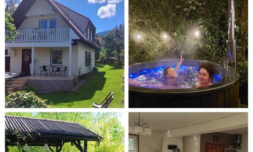 Domek na Brzegu z jacuzzi - Zawoja