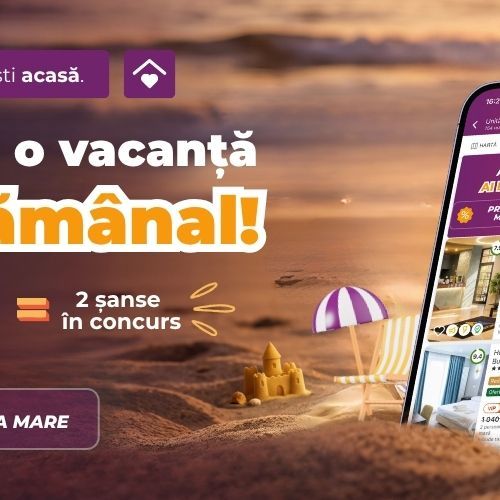 Rezervă și câștigă! 1 rezervare pe site = 1 șansă de câștig, iar o rezervare în app = 2 șanse de câștig!