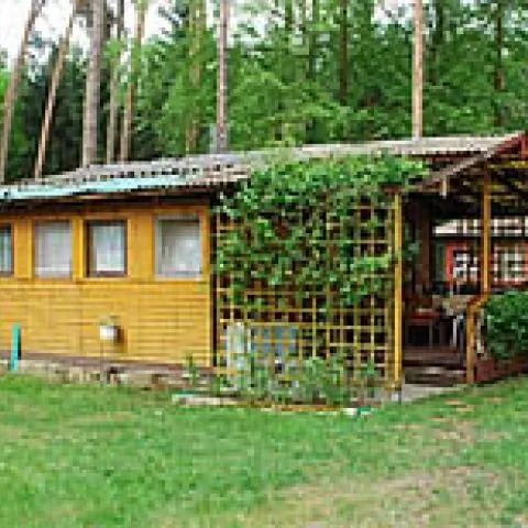 Domek letniskowy, las, jez. JEZIORAK Makowo