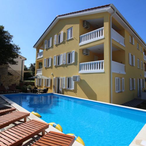 Apartments With Swimming Pool Baška, Krk - 18733 Baška