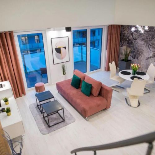 Nowoczesny 2 poziomowy apartament Biskupiec