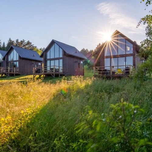  POLANA PIORUN Domki na zboczu góry Piorun Krynica-Zdrój