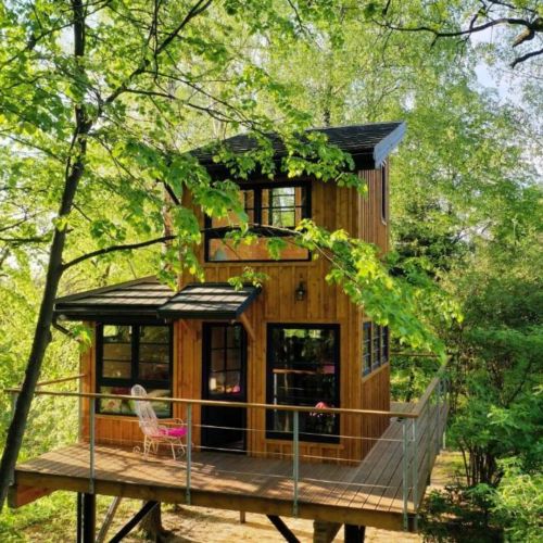 Domeki na drzewie Węgiełek Treehouse Kazimierz Dolny