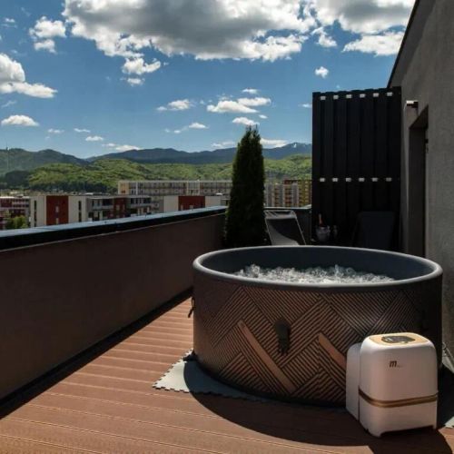 Skylark | Singapore Penthouse with Jacuzzi & Panoramic Brașov