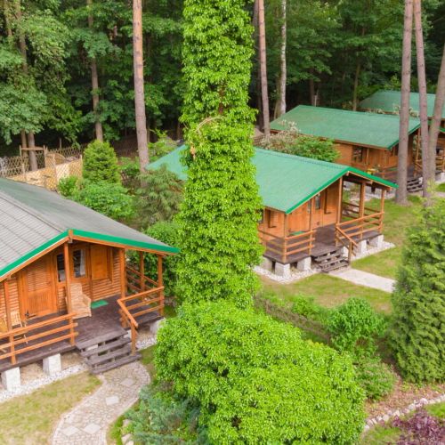 Ośrodek Puszczyk Sieraków Domki drewniane z Bali 