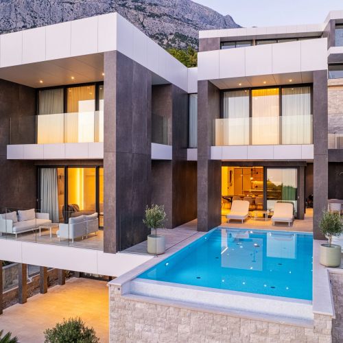 Luxusvilla A Tenger Mellett Medencével Baska Voda, Makarska - 23370 Baška Voda