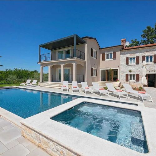 Villa Casa Denis s bazenom, saunom i whirlpoolom Kastelir – Kaštelir, Croația