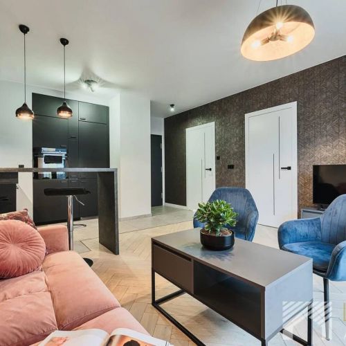 Apartament Fuzja Black by LookAp Łódź