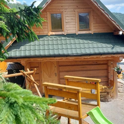 Štýlový Zrub Martina A, B s pieckou,  kúpacou kaďou a Detským Ihriskom! – Ždiar, Slovacia