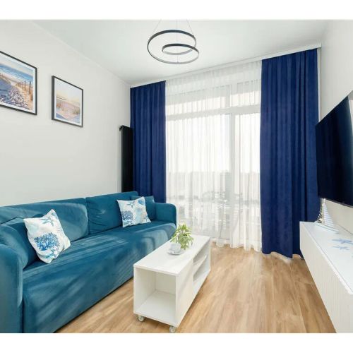 Ku Morzu 1D | Niebiesko-Beżowy Apartament | Basen Sianożęty