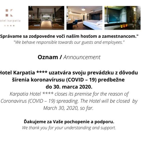 Hotel Karpatia Humenné – Humenné, Slovensko