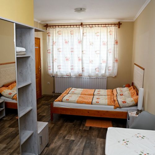 Camera dubla cu aer condiționat cu vedere spre grădină