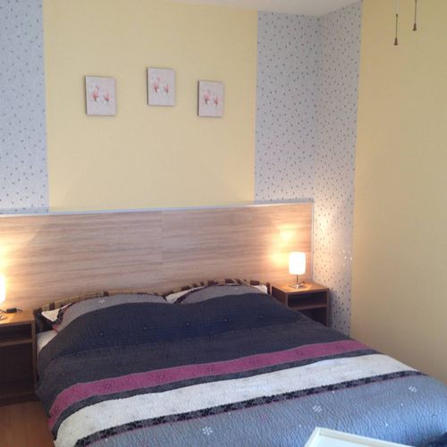 Apartament la parter cu terasă cu 1 camera pentru 2 pers.