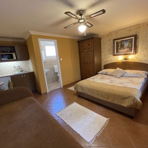 Apartament studio cu vedere spre curte cu 1 camera pentru 3 pers.