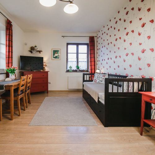 Apartament 4-osobowy Family z widokiem na ogród z 2 pomieszczeniami sypialnianymi (możliwa dostawka)