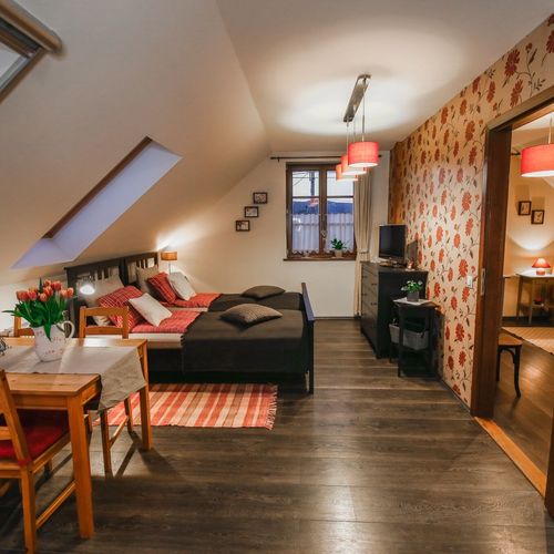 Apartament 4-osobowy Family z widokiem na góry z 2 pomieszczeniami sypialnianymi (możliwa dostawka)