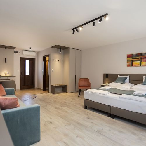Apartament familial(ă) cu balcon cu 1 camera pentru 4 pers. (se poate solicita pat suplimentar)