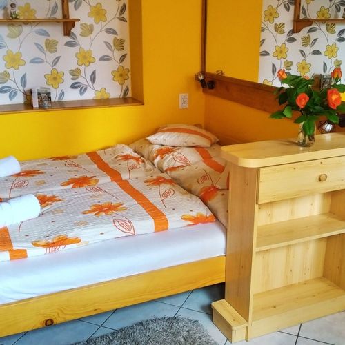 Apartament la parter cu vedere spre curte cu 1 camera pentru 3 pers.