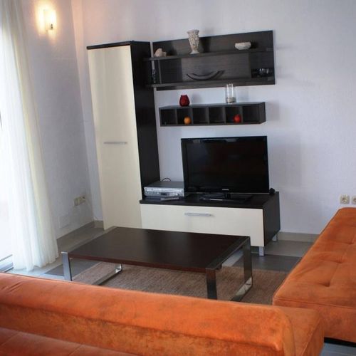 Apartament 4-osobowy na parterze z widokiem na morze z 2 pomieszczeniami sypialnianymi
