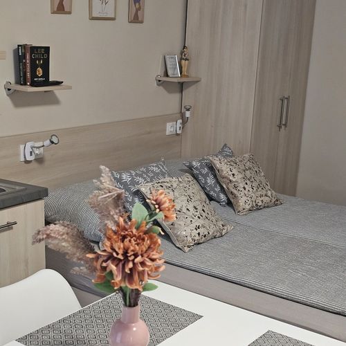 Apartament la parter cu terasă cu 2 camere pentru 4 pers.