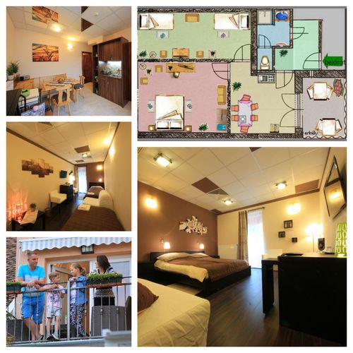 Apartament 4-osobowy Premia Przyjazny podróżom rodzinnym z 2 pomieszczeniami sypialnianymi (możliwa dostawka)