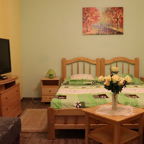 Standard Plus Pokoj s privátní koupelnou mimo apartmán s manželskou postelí