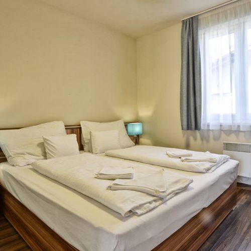 Apartament 6-osobowy Deluxe z widokiem na ogród z 3 pomieszczeniami sypialnianymi