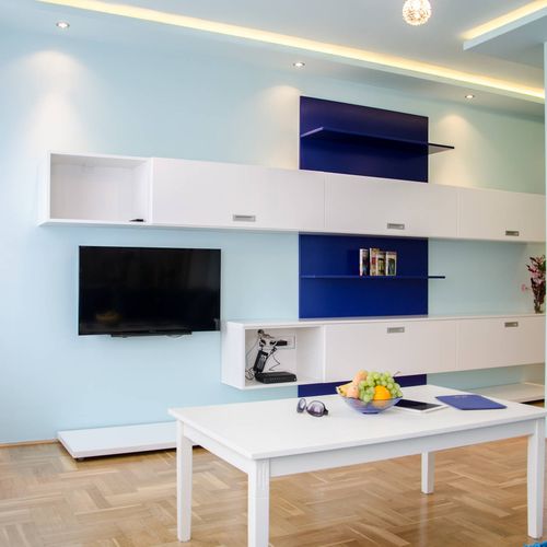 Apartament la etaj cu vedere spre oraș cu 2 camere pentru 3 pers.