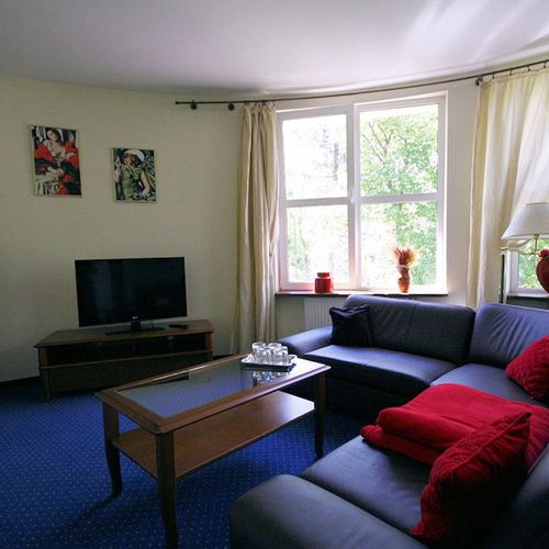 Apartament 4-osobowy z widokiem na góry z 1 pomieszczeniem sypialnianym