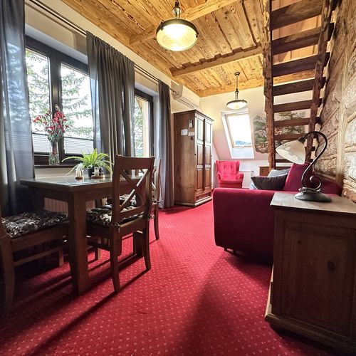 Apartament 4-osobowy z widokiem na góry z panoramą z 1 pomieszczeniem sypialnianym